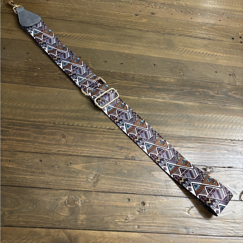 Geometric Patterned Guitar Style Replacement Strap - image 1